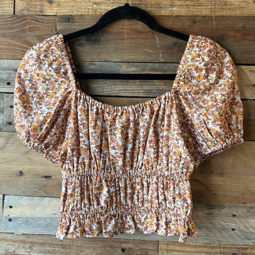 BOG COLLECTIVE autumn floral top